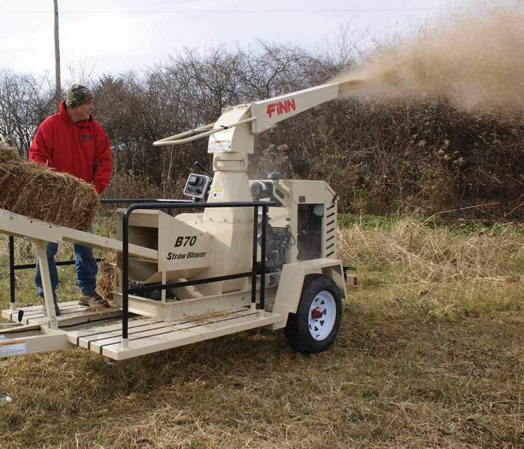 Finn straw blower