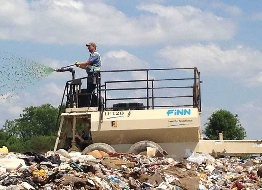 FINN LF120 Landfill Spraying by One Operator